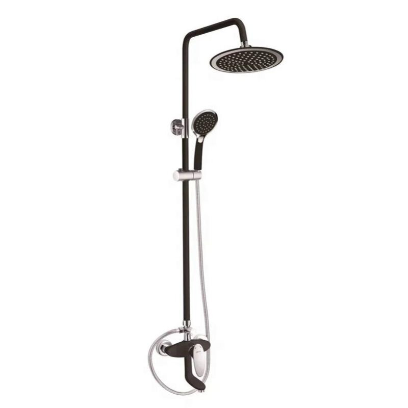 Изображение товара Душевая система Shevanik S9836H хром/черный матовый 3 режима