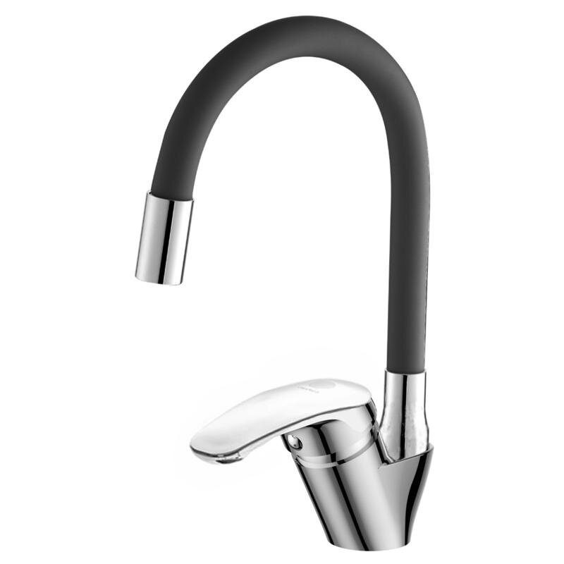 Изображение товара Полимерный смеситель для кухни OneLife P11-007cr с гибким изливом и аэратором