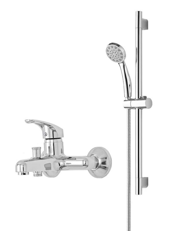 Изображение товара Полимерный смеситель OneLife P01-611cr для ванны и душа, хром, 15 лет гарантии