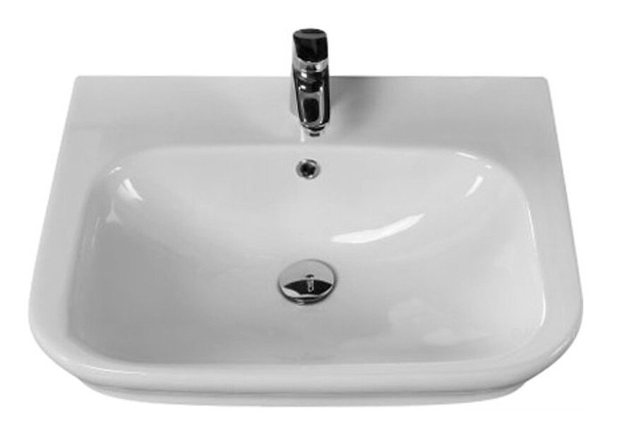 Изображение товара Раковина BelBagno ALP-600-CB-LVB 60 см фаянс белая для ванной и кухни