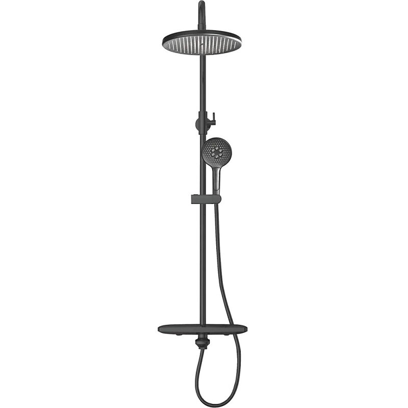 Изображение товара Душевая система Rose R3996T термостатическая, Gunmetal, 25 см Изображение товара Душевая система Rose R3996T термостатическая, Gunmetal, 25 см