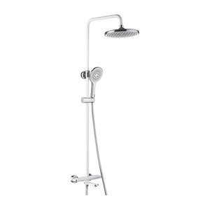 Изображение товара Душевая система Rose R3996F, термостатическая, белый/хром