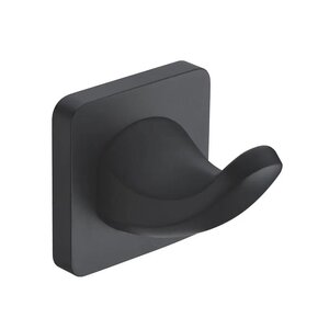 Изображение товара Крючок Rose RG1511H черный из латуни настенный со шурупами