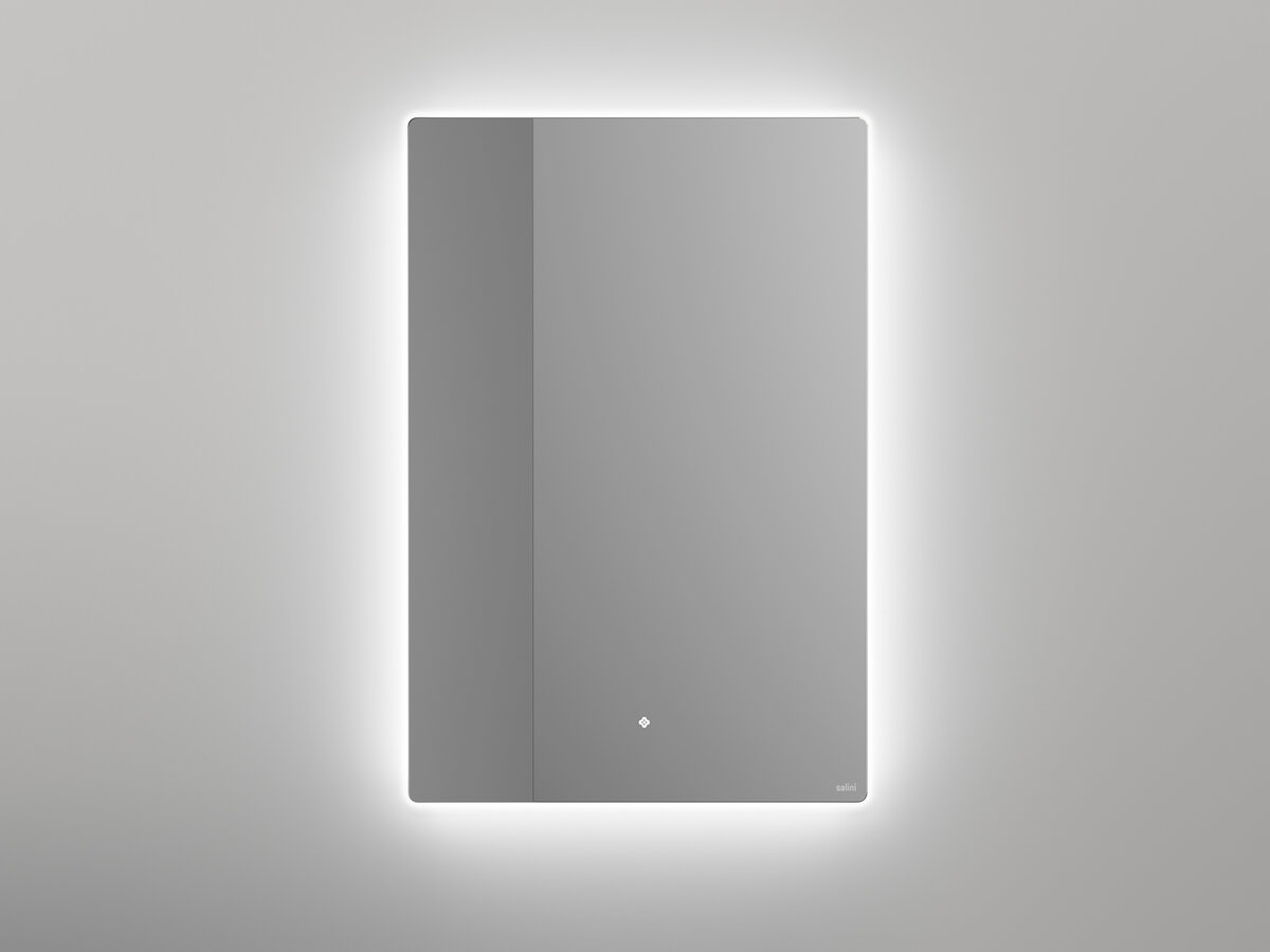 Изображение товара Зеркало с LED-подсветкой Salini Ombra 60x90 см белое Италия