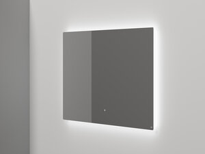 Изображение товара Зеркало Salini Ombra 27M011090BH, 100 x 90 см, LED-подсветкой, система подогрева, сенсорный выключатель, цвет белый