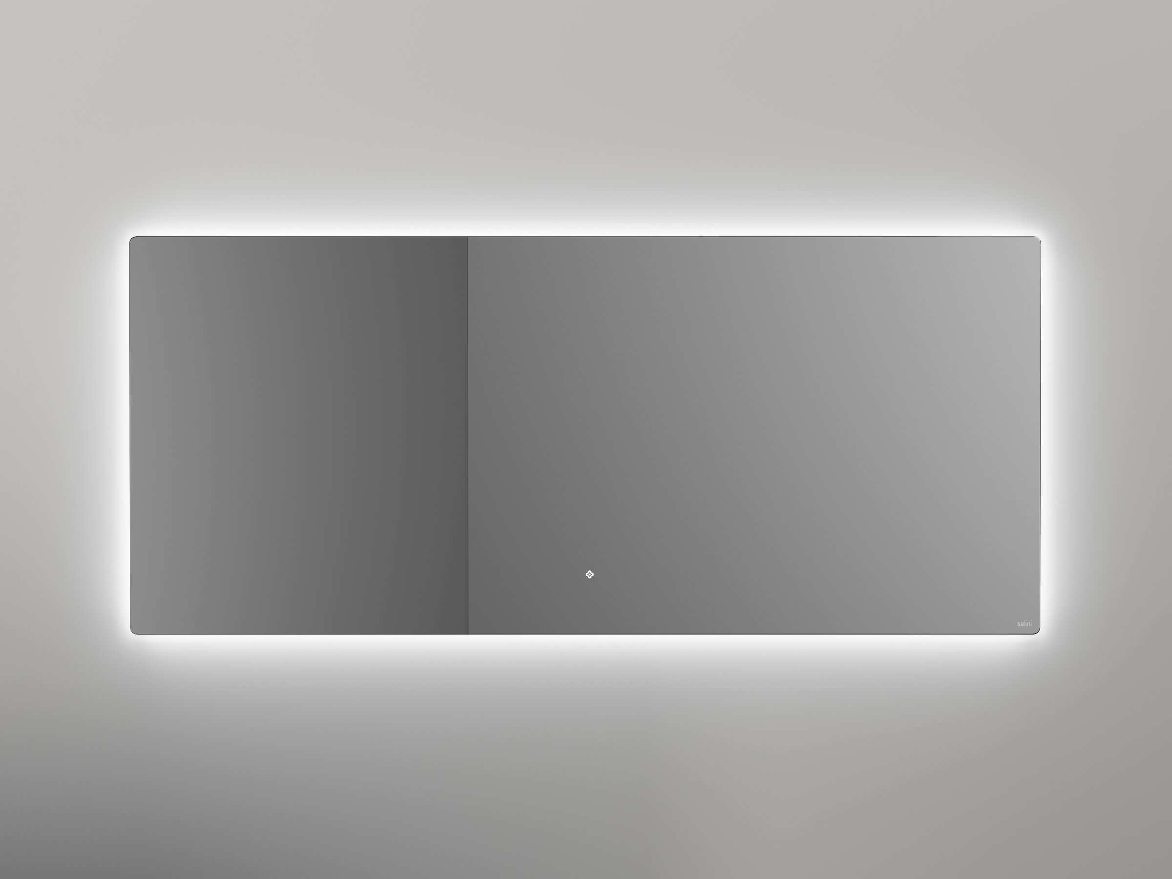 Изображение товара Зеркало Salini Ombra 27M022070BH, 200 x 70 см, LED-подсветкой, система подогрева, сенсорный выключатель, цвет белый