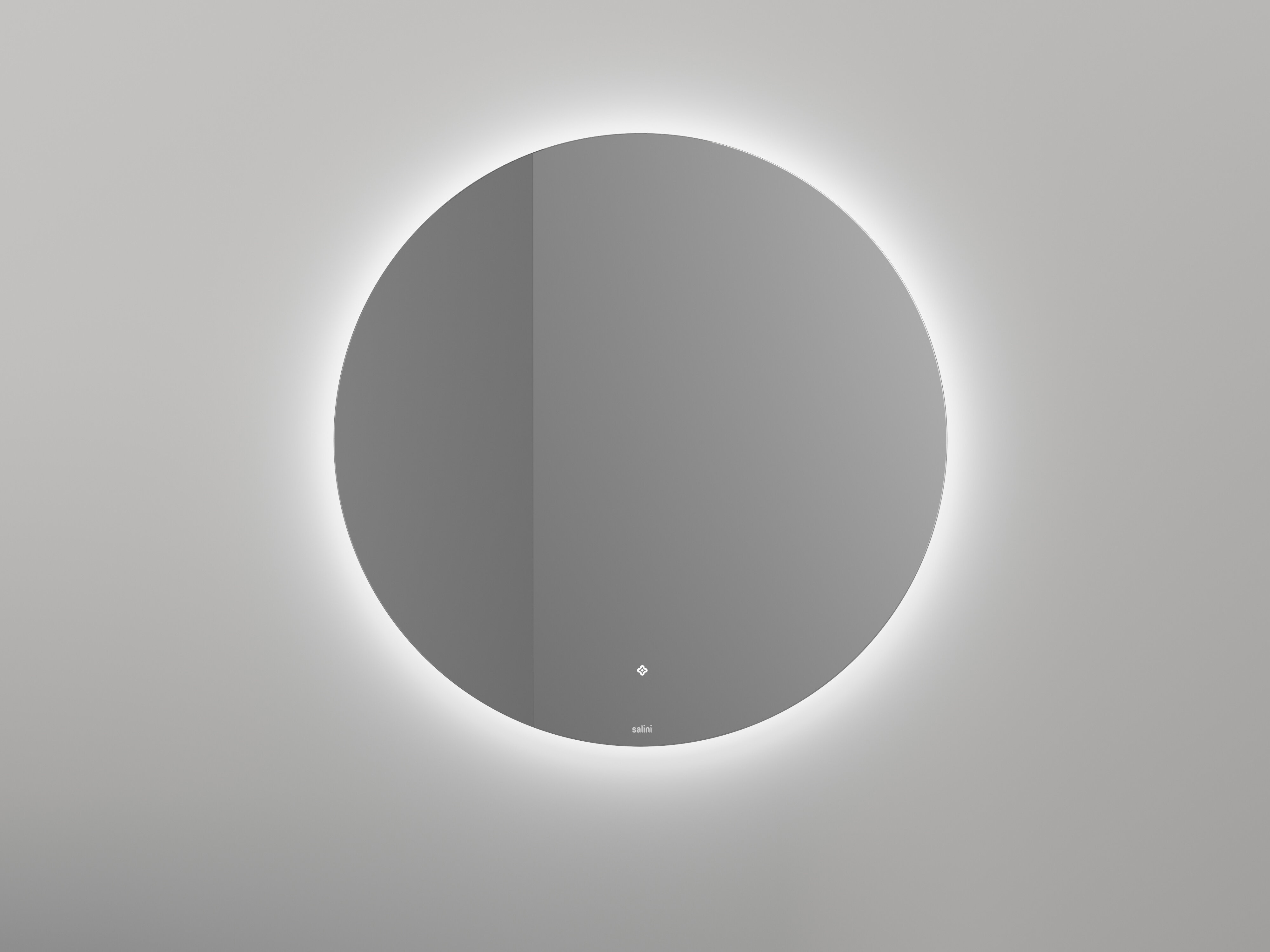 Изображение товара Зеркало Salini Ombra 27M0390BH, 90 см, LED-подсветкой, система подогрева, сенсорный выключатель, цвет белый