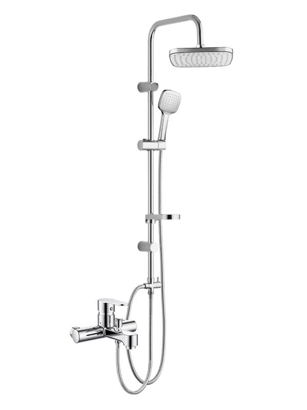 Изображение товара Полимерная душевая система OneLife P07-844cr с изливом и хромовым покрытием