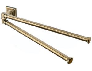Изображение товара Двойной полотенцедержатель Colombo PORTOFINO B3212 BR, 41.5 см, бронза