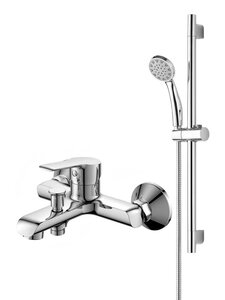 Изображение товара Смеситель Orange Prim M42-611cr, для ванны и душа, с душевым гарнитуром, цвет хром