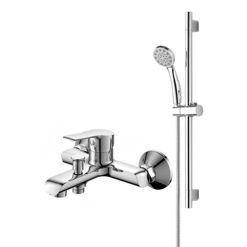 Изображение товара Смеситель Orange Prim M42-611cr, для ванны и душа, с душевым гарнитуром, цвет хром Изображение товара Смеситель Orange Prim M42-611cr, для ванны и душа, с душевым гарнитуром, цвет хром