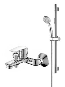 Изображение товара Смеситель Orange Iris M41-611cr, для ванны и душа, с душевым гарнитуром, цвет хром