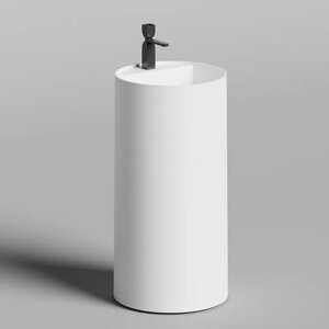 Изображение товара Раковина напольная Salini Armonia Round Top 01 45 см из искусственного камня