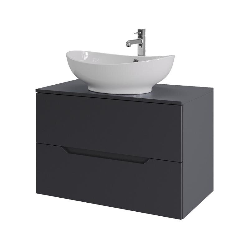 Изображение товара Тумба с раковиной Orange Line Li-80TugMDF+B08-585W 80 см графит Soft Touch Изображение товара Тумба с раковиной Orange Line Li-80TugMDF+B08-585W 80 см графит Soft Touch