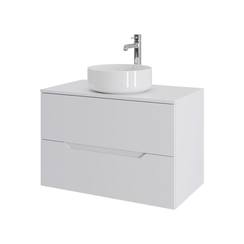 Изображение товара Тумба с раковиной Orange Line Li-80TuwMDF+B09-360W 80 см подвесная белый матовый Soft Touch Изображение товара Тумба с раковиной Orange Line Li-80TuwMDF+B09-360W 80 см подвесная белый матовый Soft Touch