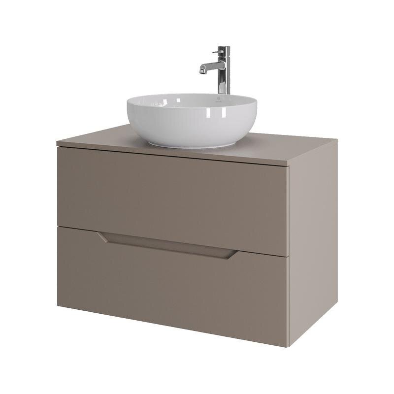 Изображение товара Тумба с раковиной Orange Li-80TuLMDF+B07-420W 80 см латте матовый