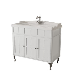 Изображение товара Тумба под раковину Caprigo Borgo 33414-B231, 100 см, напольная, цвет белый