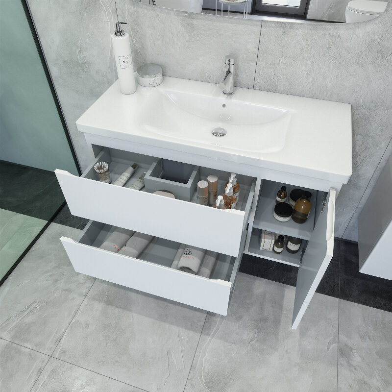 Тумба под раковину Caprigo Forte 36115R-SF027, 100 см, подвесная, цвет ...