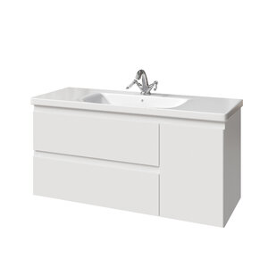 Изображение товара Тумба под раковину Caprigo Forte 36117R-SF027, 120 см, подвесная, цвет белый