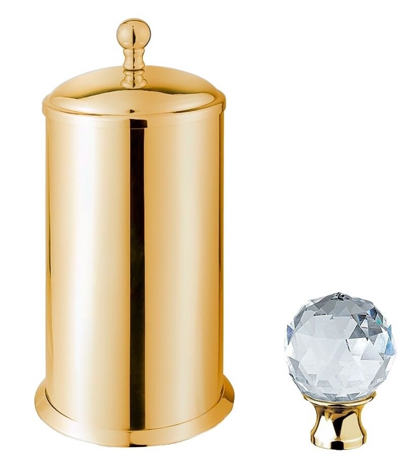 Изображение товара Контейнер для ватных дисков Cezares Aphrodite-PC-03/24-Sw с кристаллами Swarovski