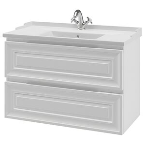 Изображение товара Тумба под раковину Caprigo Ponza 90 см белая подвесная МДФ Россия