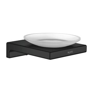 Изображение товара Мыльница Rose RG1803H настенная черная латунь стекло гарантия 1 год