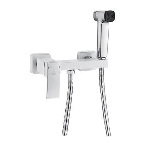 Изображение товара Гигиенический душ со смесителем Rose R1505F-1, белый/хром