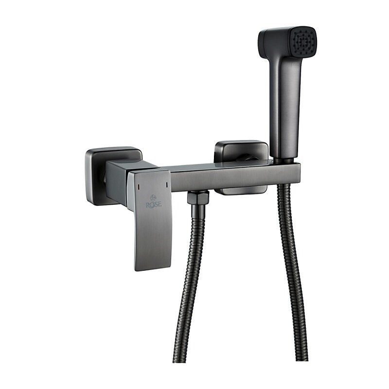 Изображение товара Гигиенический душ Rose R1505T-1 с керамическим картриджем и gunmetal