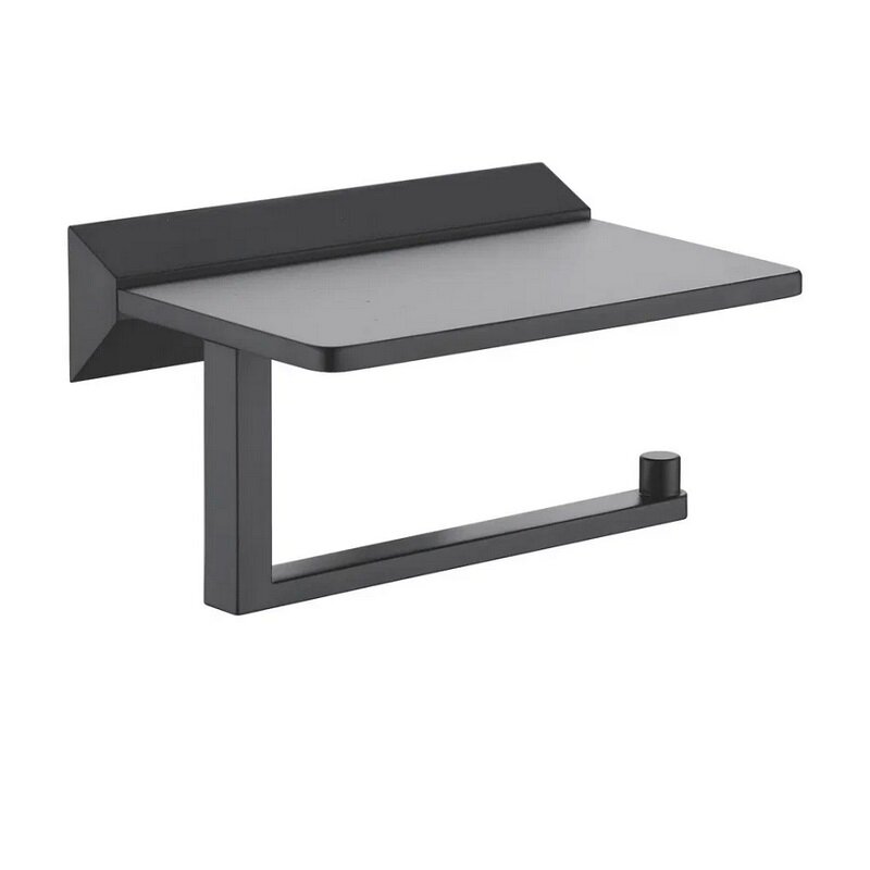 Изображение товара Держатель туалетной бумаги Rose RG1605H черный из латуни