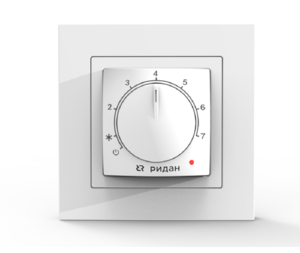 Изображение товара Терморегулятор Ридан Twist 21RT0101R с датчиком пола белый для системы теплый пол