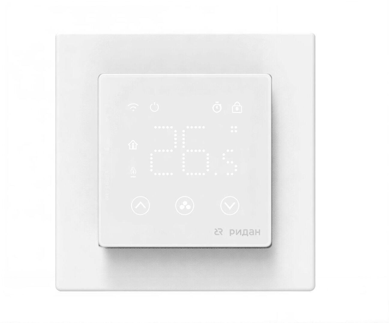Изображение товара Терморегулятор Ридан Clever 21RT0108R, c Wi-Fi, с комбинацией датчиков, 16 А, белый Изображение товара Терморегулятор Ридан Clever 21RT0108R, c Wi-Fi, с комбинацией датчиков, 16 А, белый