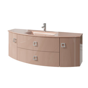 Изображение товара Тумба под раковину Caprigo Legato 3016B-DM501-6T, 150 см, подвесная, цвет бежевый