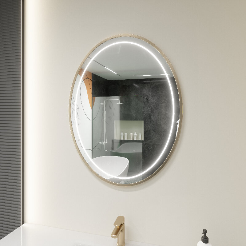 Изображение товара Зеркало Caprigo Контур М-379S-033.000.00.20 с подсветкой бронзового цвета