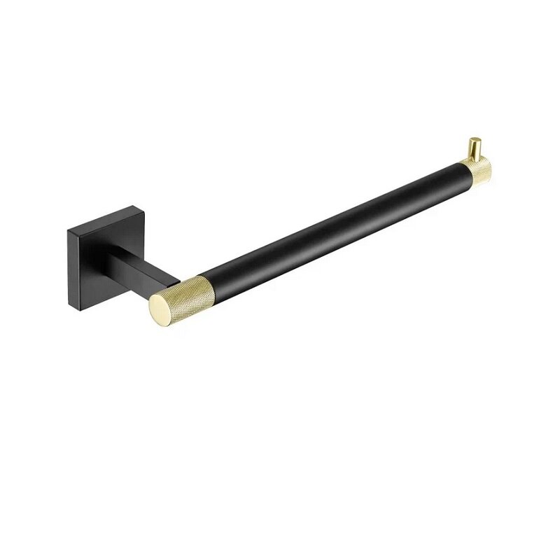 Изображение товара Полотенцедержатель Rose RG3006H 25 см черный золото латунь настенный