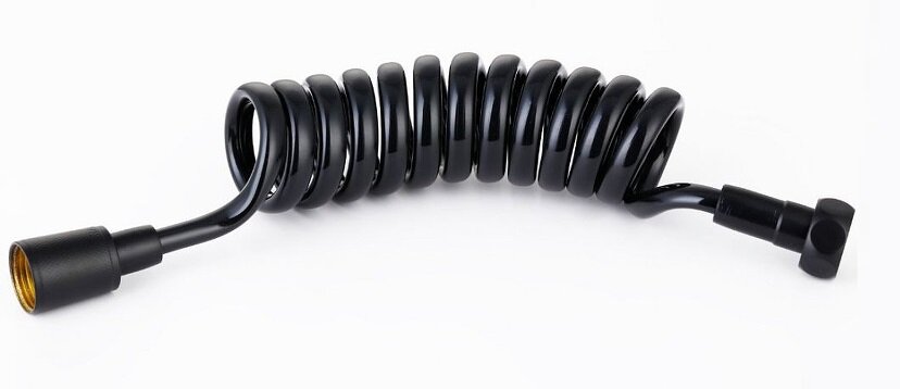 Изображение товара Душевой шланг Cezares CZR-FMH-120-NOP, 120 см, PVC, черный матовый