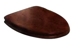 Изображение товара Крышка-сиденье для унитаза Cezares Primo CZR-T-166-W-S-G, микролифт, петли золото, темное дерево