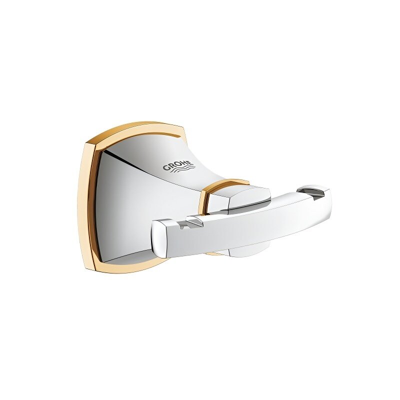 Изображение товара Крючок Grohe Grandera 40631IG0 настенный хром/золото дизайн Германия Изображение товара Крючок Grohe Grandera 40631IG0 настенный хром/золото дизайн Германия