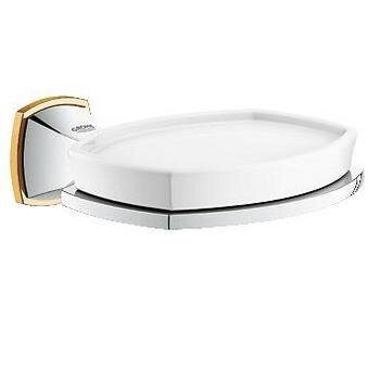 Изображение товара Мыльница Grohe Grandera 40628IG0 хром/золото настенная