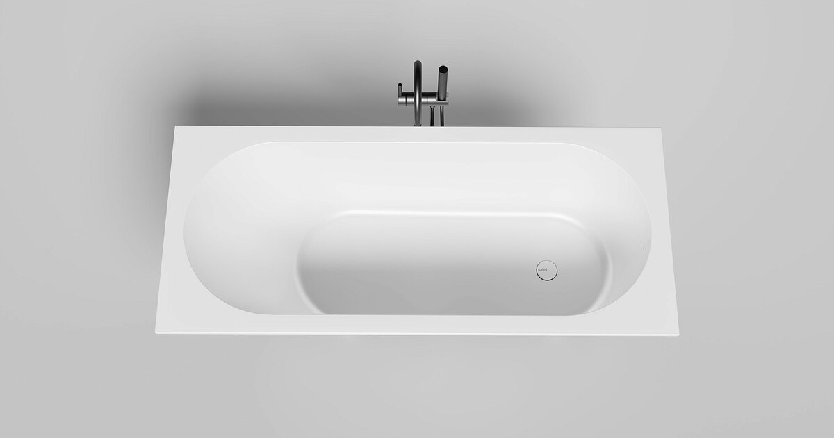 Изображение товара Ванна Salini Ornella Kit 102416G, 160 х 70 см, из искусственного камня S-Sense, белый глянцевый
