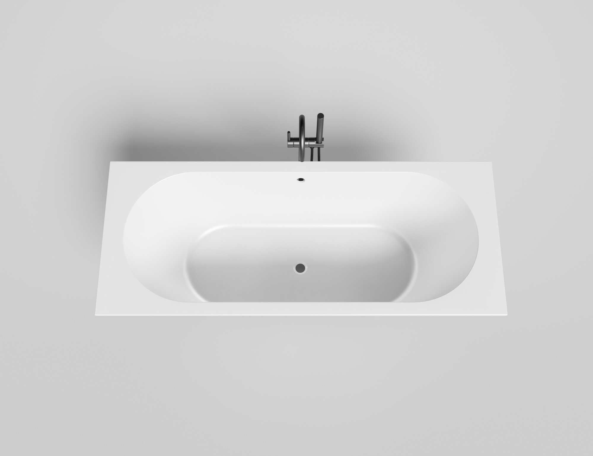 Изображение товара Ванна Salini Ornella Axis 104613G, 170 х 70 см, из искусственного камня S-Sense, белый глянцевый