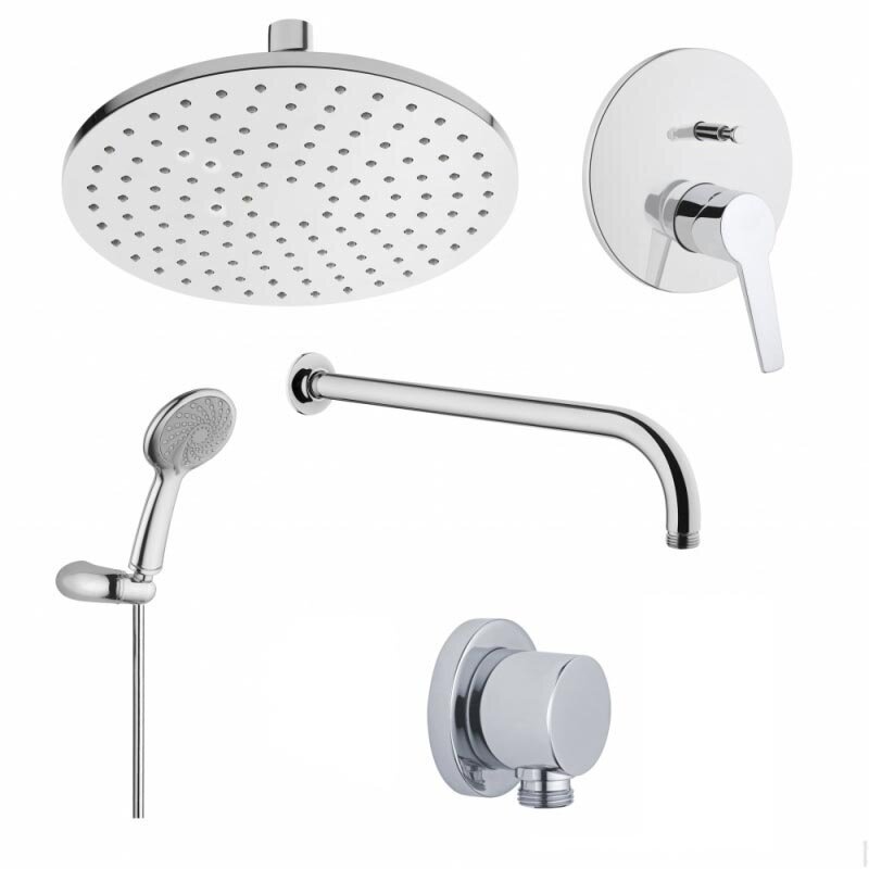Изображение товара Душевая система Vitra Solid S A49264EXP, хром, встроенная, однорычажная
