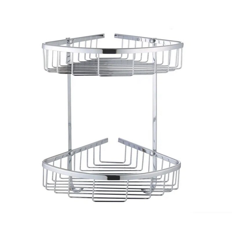 Изображение товара Угловая полка Rose RW12 2 яруса хром латунь ретро стиль Швейцария