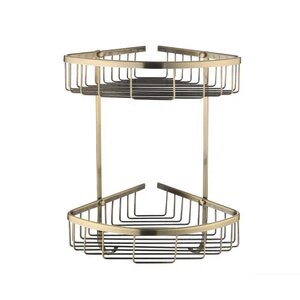 Изображение товара Полка угловая Rose RW12Q, 2-х ярусная, бронза