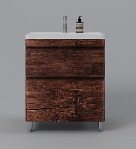 Изображение товара Тумба под раковину Style Line Атлантика 70, СС-00002343, 70 см, напольная, Люкс Plus, старое дерево