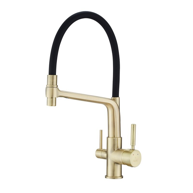 Изображение товара Смеситель для кухонной мойки Rose R658Q, с подключением к фильтру, бронза