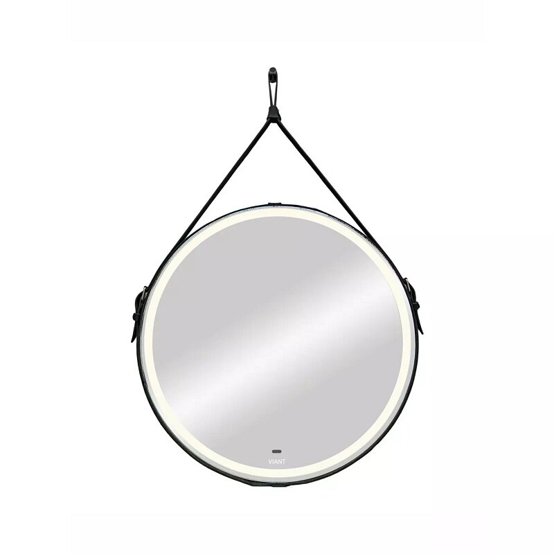 Изображение товара Зеркало Viant Лофт VLOFT65-ZLED, 65 см, с подсветкой, цвет черный