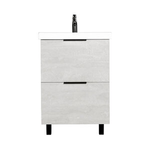 Изображение товара Тумба под раковину Viant Берлин 60 см цемент напольная Россия