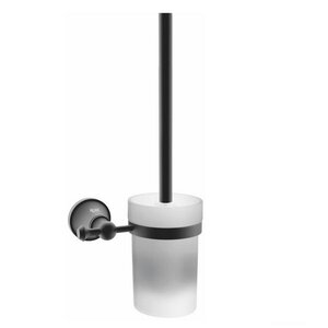 Изображение товара Ершик подвесной Rose RG1900H с держателем черный для ванной комнаты