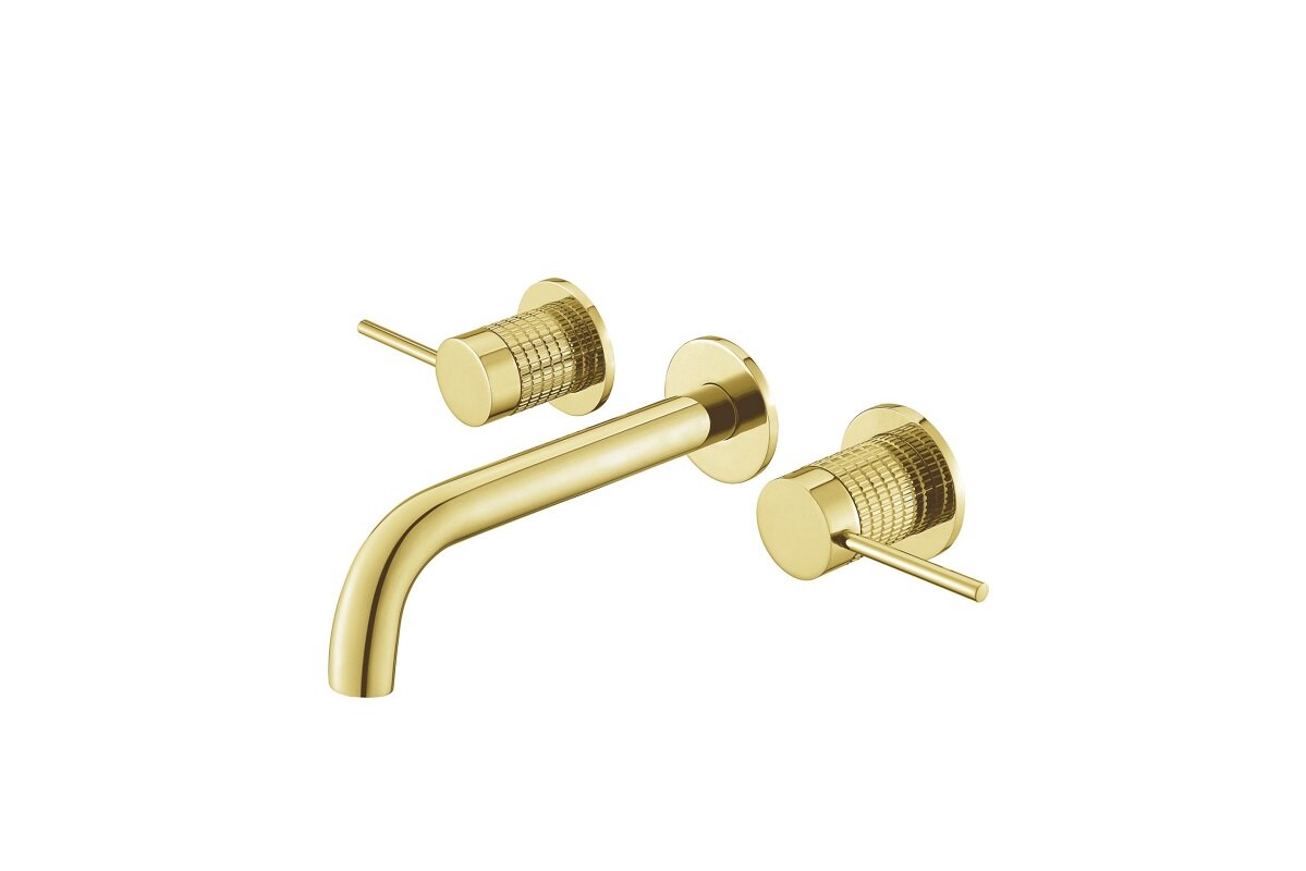 Изображение товара Встраиваемый смеситель Vincea Groove VBFW-4G1BG4 для раковины брашированное золото