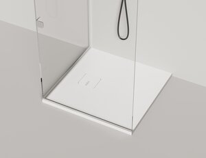 Изображение товара Душевой поддон Salini Oasi 120323M, 80 x 80 см, квадратный, из материала S-Stone, белый матовый